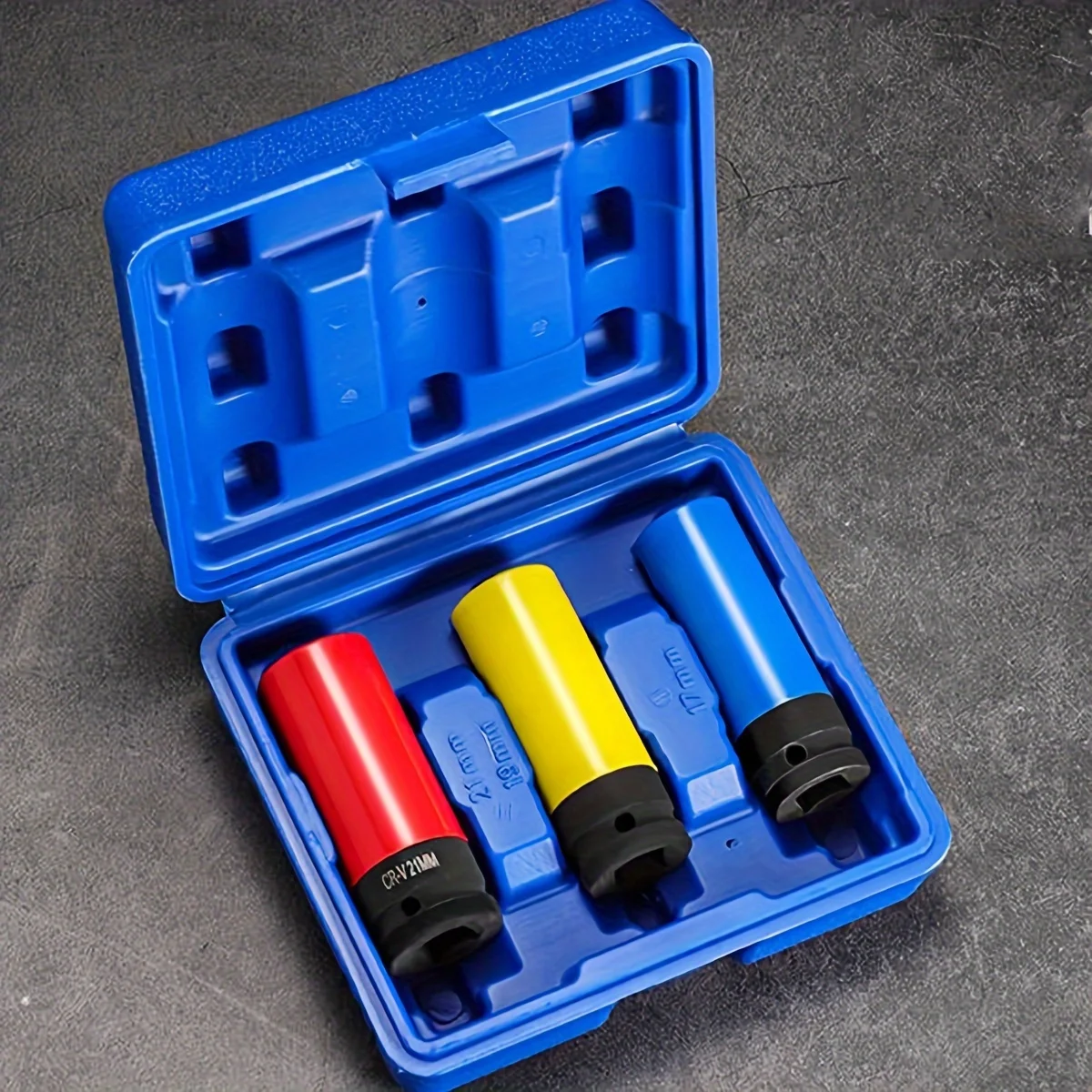 Impact Socket Thin Wall Deep Metric Set - Zestaw plastikowych osłonek ochronnych na koła,