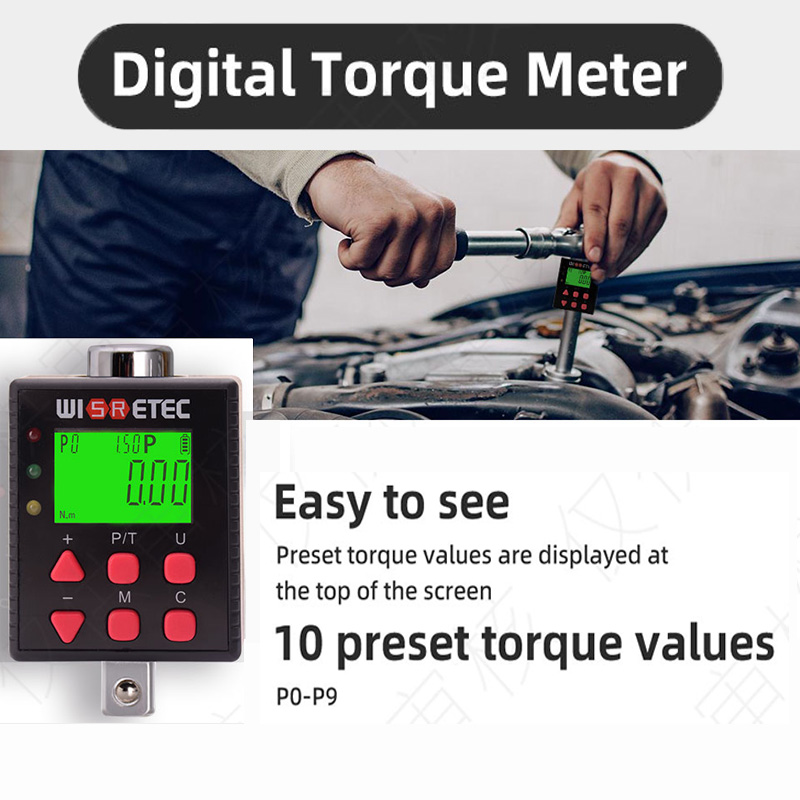 WISRETEC cyfrowy adapter klucz – Electronic Torque Adapter 3/8 1/2 Digital recenzja i cena