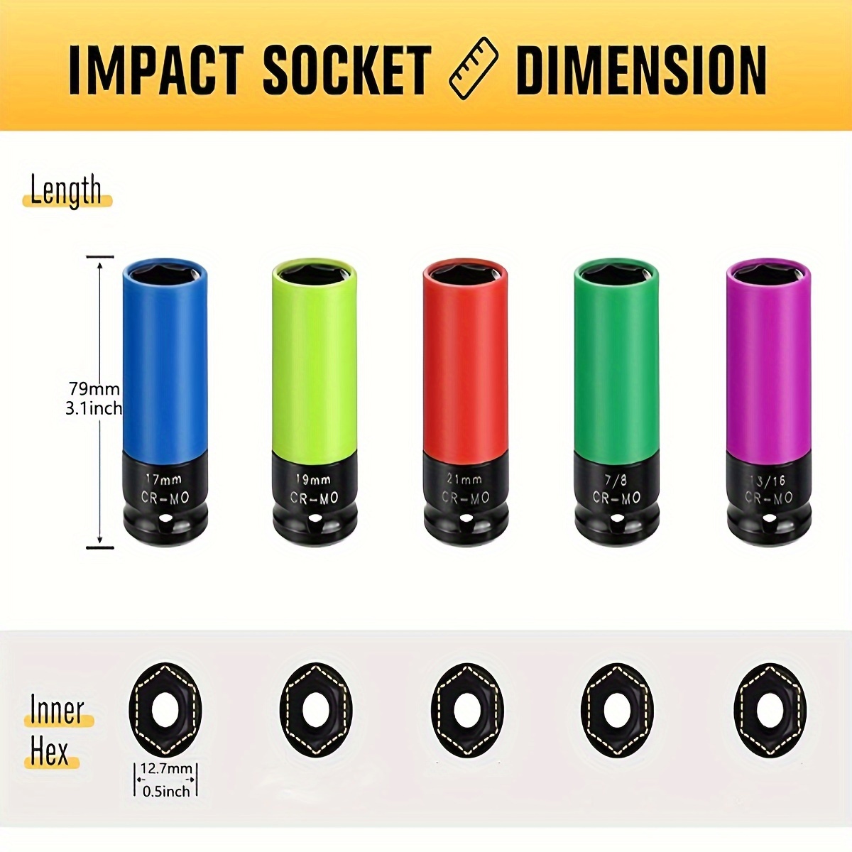 Zestaw nasadek udarowych 1/2 c – Impact Socket Thin Wall Deep Metric Set recenzja i cena