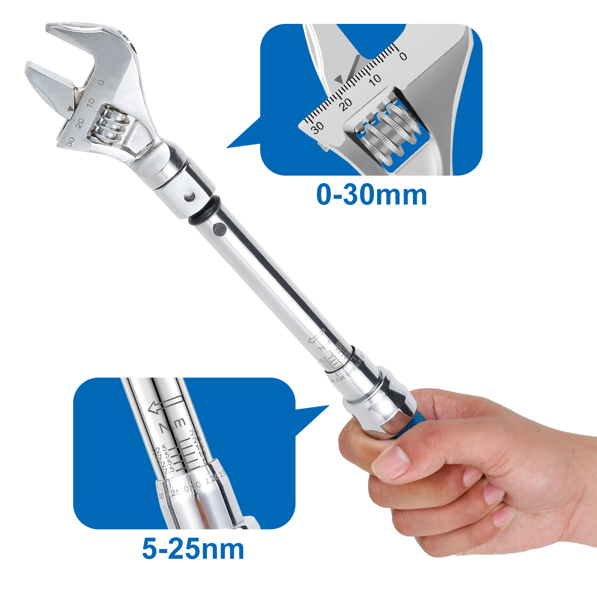 5-25NM otwarta końcówka ze sta – Interchangeable Head Torque Wrench Open recenzja i cena