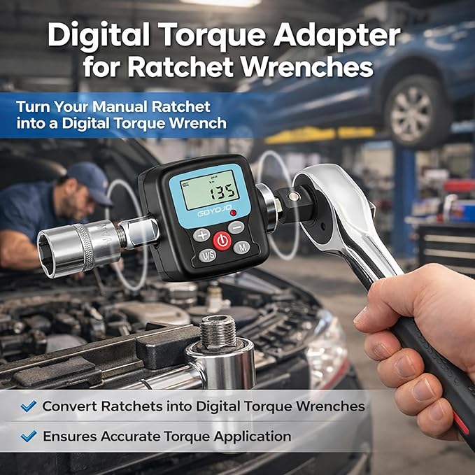 Cyfrowy adapter do klucza dyna – Electronic Torque Adapter 3/8 1/2 Digital recenzja i cena